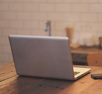 Photograph of a laptop that could be used for booking a podiatry appointment at Buckingham Podiatry